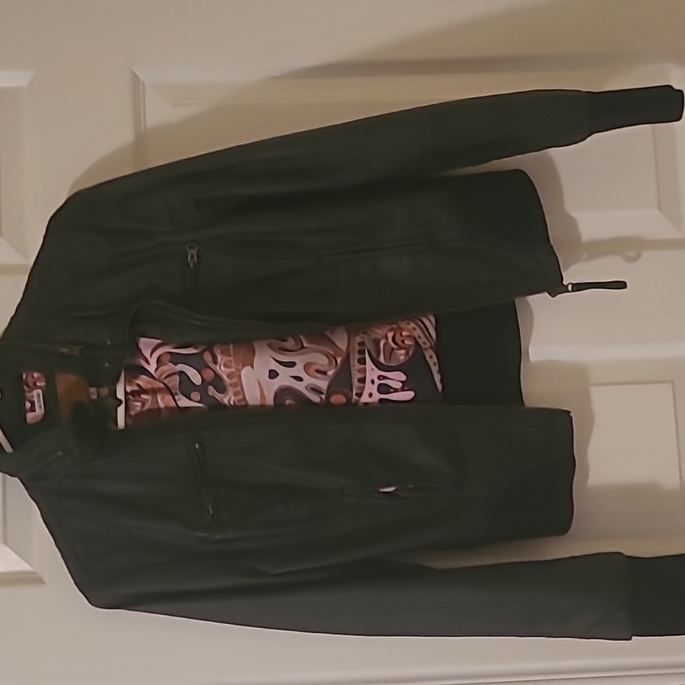 Size small faux leather jacket